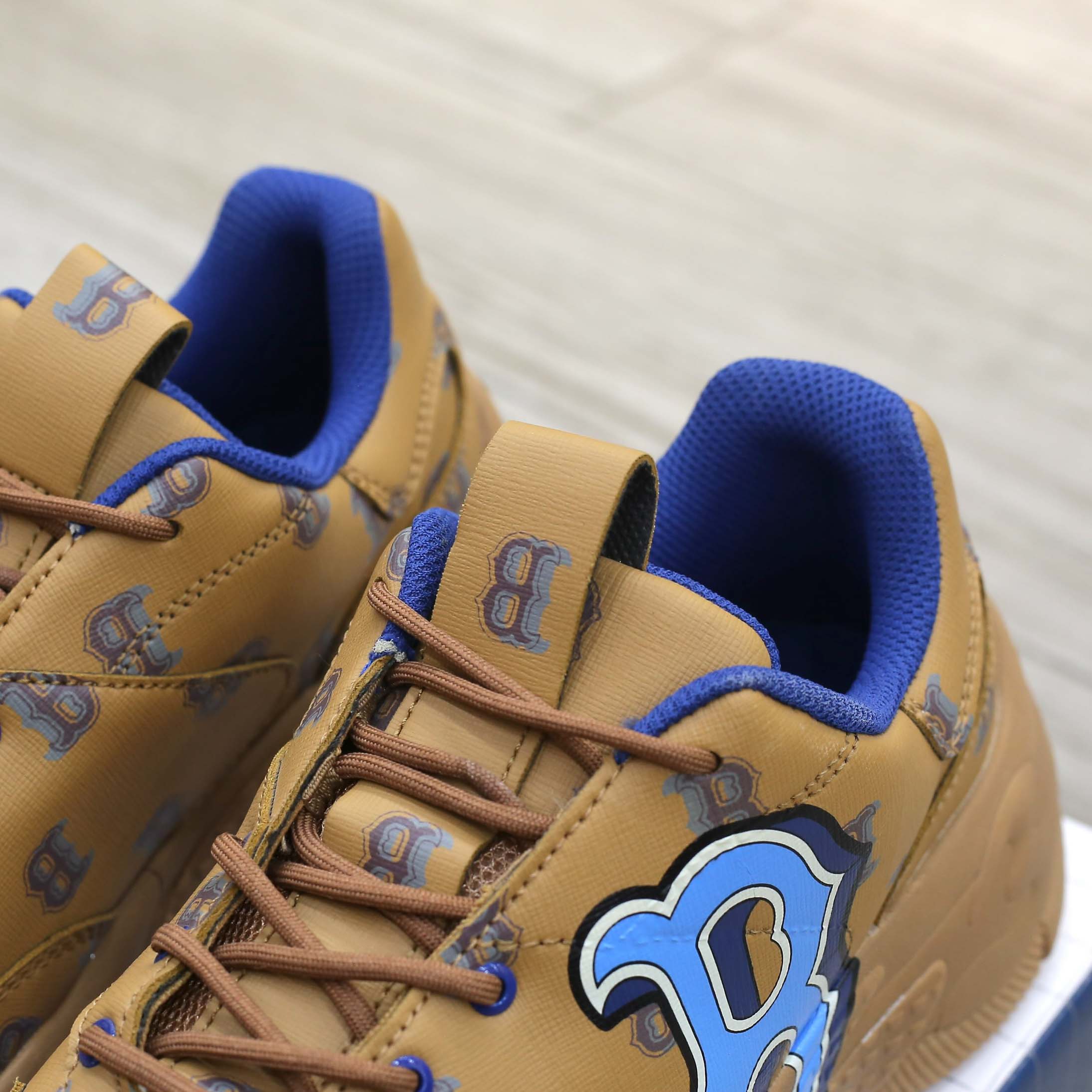 Giày MLB BigBall Chunky Monotive Boston Red Sox Brown Like Auth