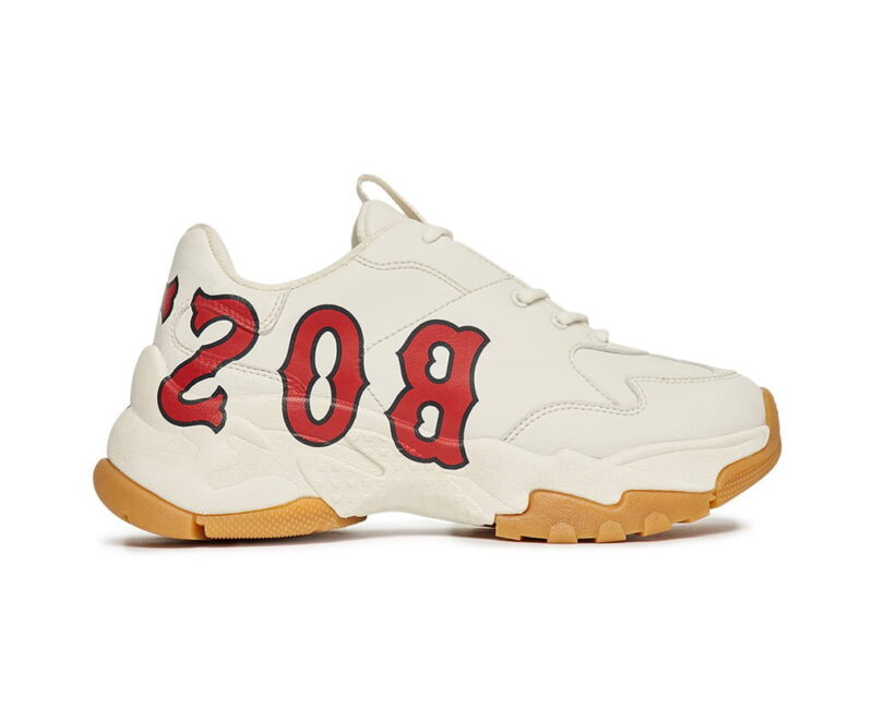 Giày MLB BigBall Chunky P Mega Logo Boston Red Sox Ivory Like Auth