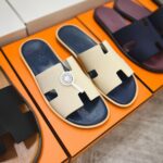 Dép Hermes Blanc Gomme da Epsom Lót Đế Celestial Blue Like Auth