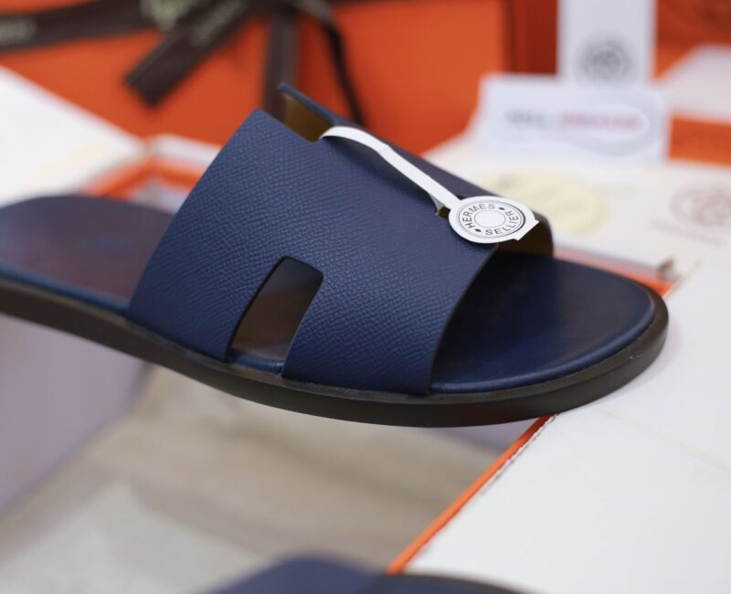 Dép Hermes Izmir da Epsom Xanh Navy Like Auth