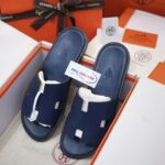 Dép Hermes Izmir da Epsom Xanh Navy Like Auth