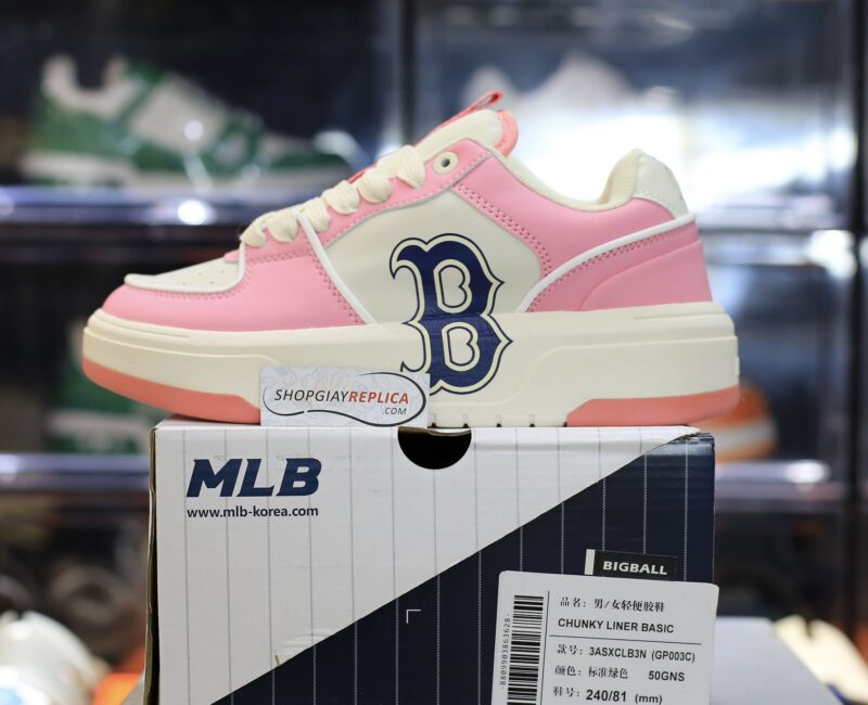 Giày MLB Chunky Liner Candy Pop Pink Boston Red Sox Like Auth