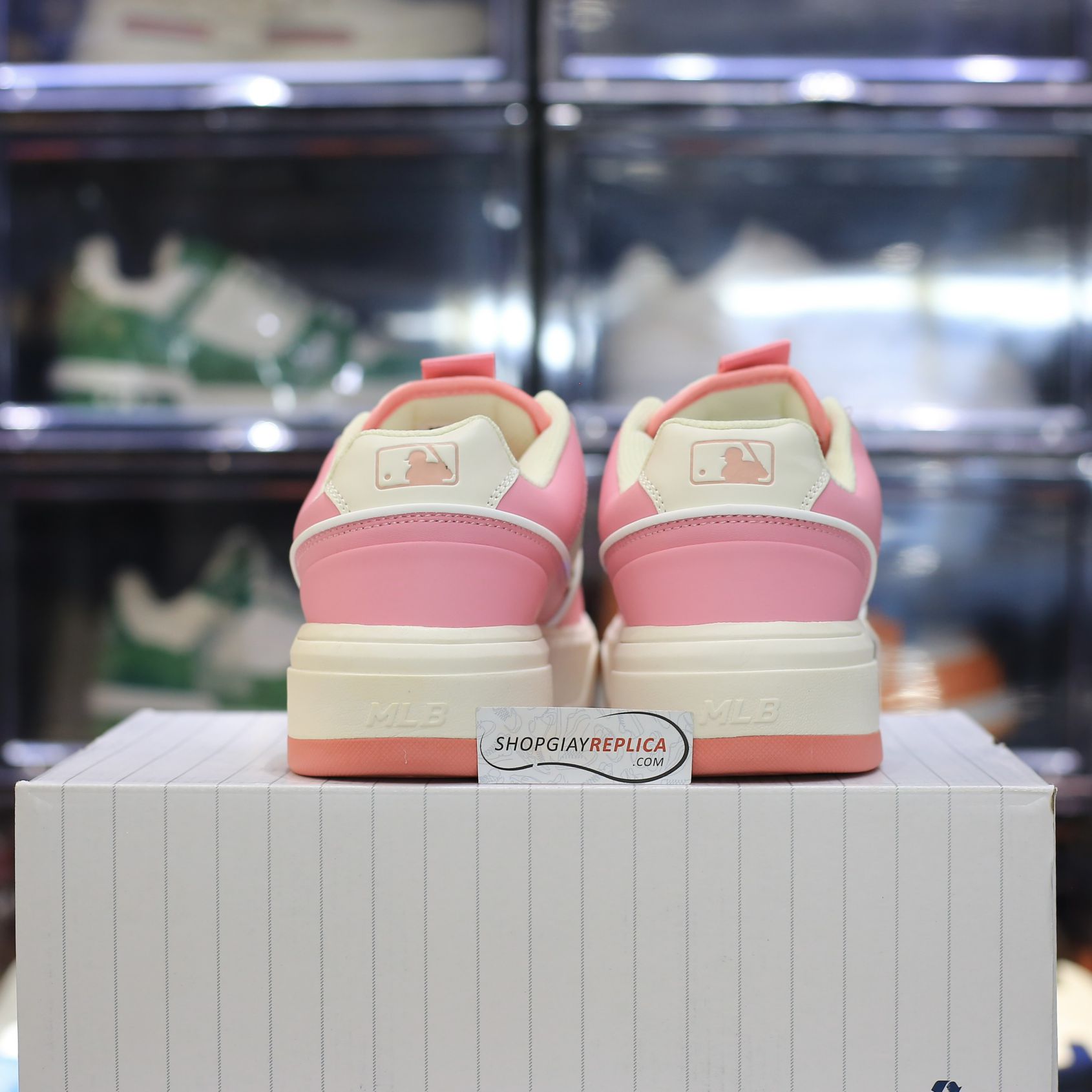 Giày MLB Chunky Liner Candy Pop Pink Boston Red Sox Like Auth