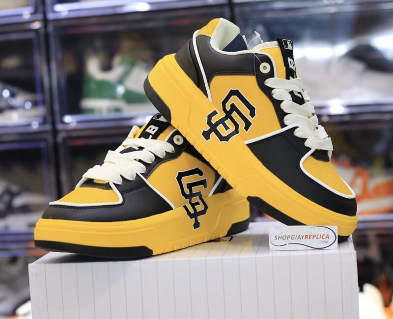 Giày MLB Chunky Liner Low San Francisco Yellow Black Like Auth