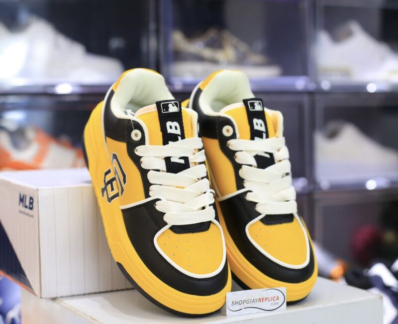 Giày MLB Chunky Liner Low San Francisco Yellow Black Like Auth