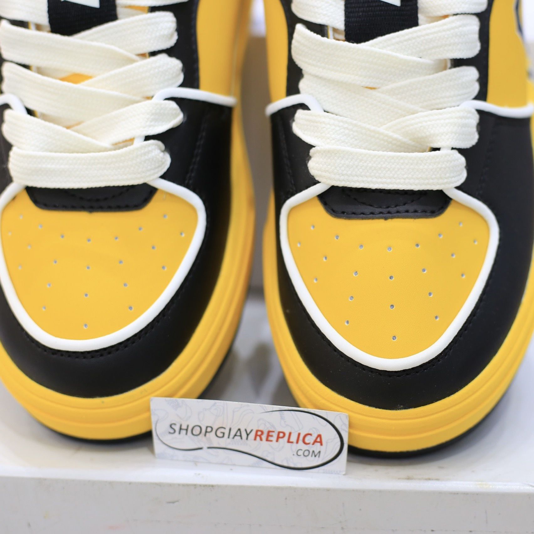 Giày MLB Chunky Liner Low San Francisco Yellow Black Like Auth