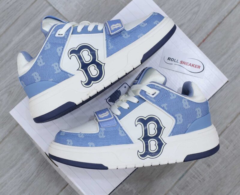 Giày MLB Chunky Liner Mid Denim Boston Red Sox ‘D.Blue’ Like Auth