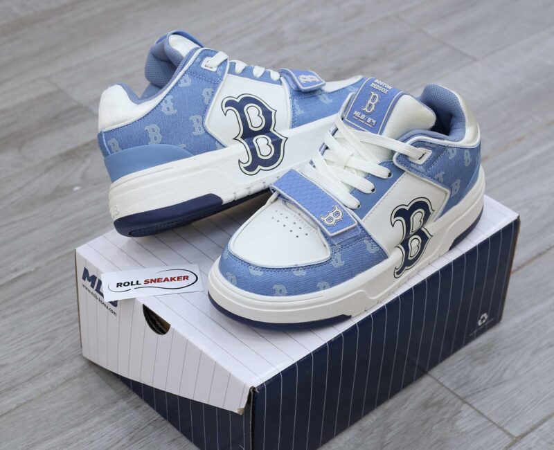 Giày MLB Chunky Liner Mid Denim Boston Red Sox ‘D.Blue’ Like Auth