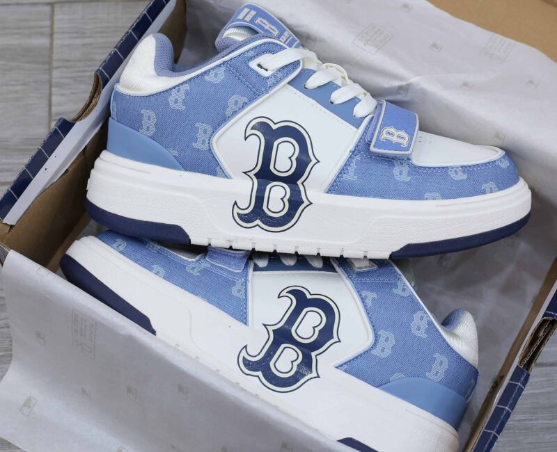Giày MLB Chunky Liner Mid Denim Boston Red Sox ‘D.Blue’ Like Auth