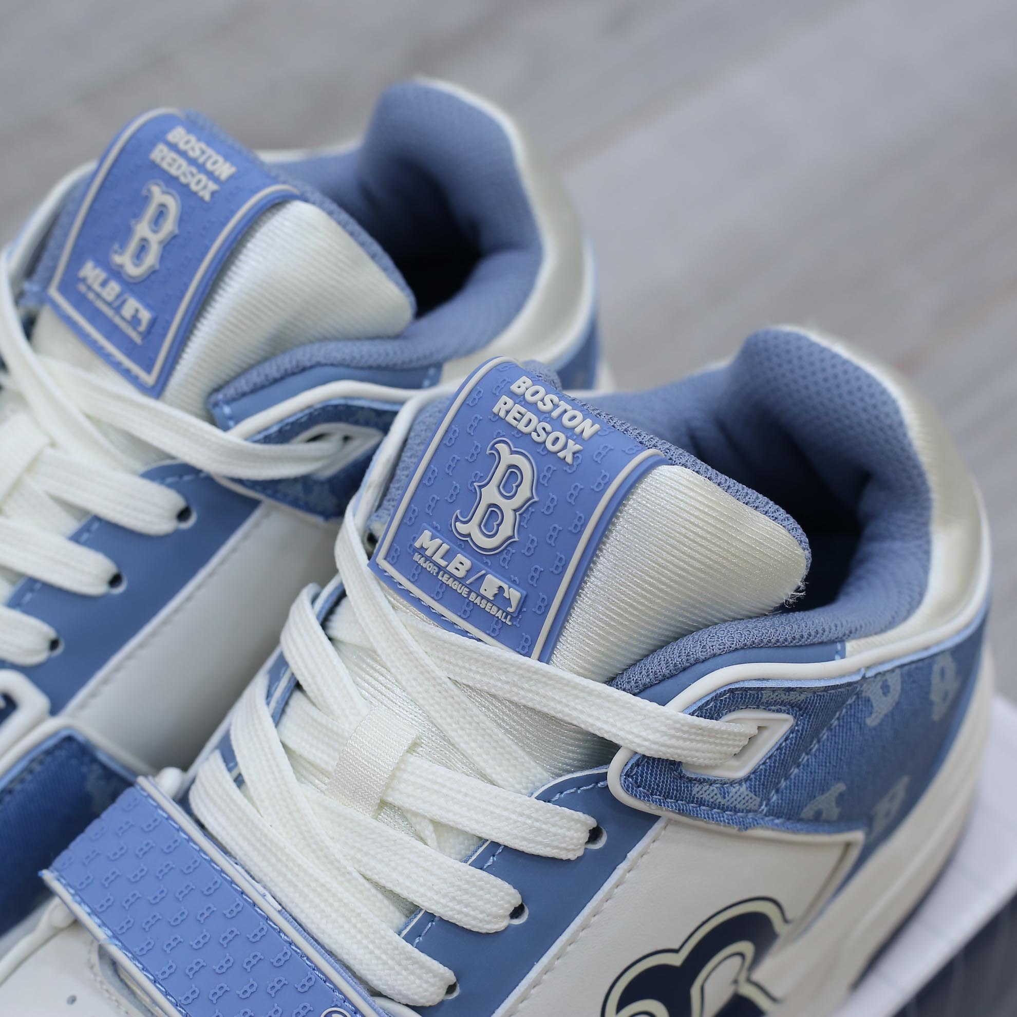 Giày MLB Chunky Liner Mid Denim Boston Red Sox ‘D.Blue’ Like Auth