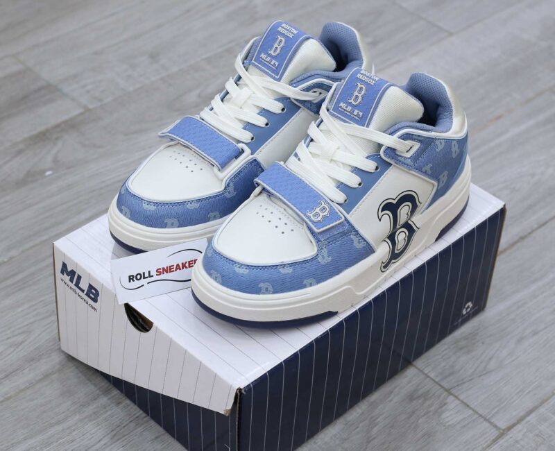 Giày MLB Chunky Liner Mid Denim Boston Red Sox ‘D.Blue’ Like Auth