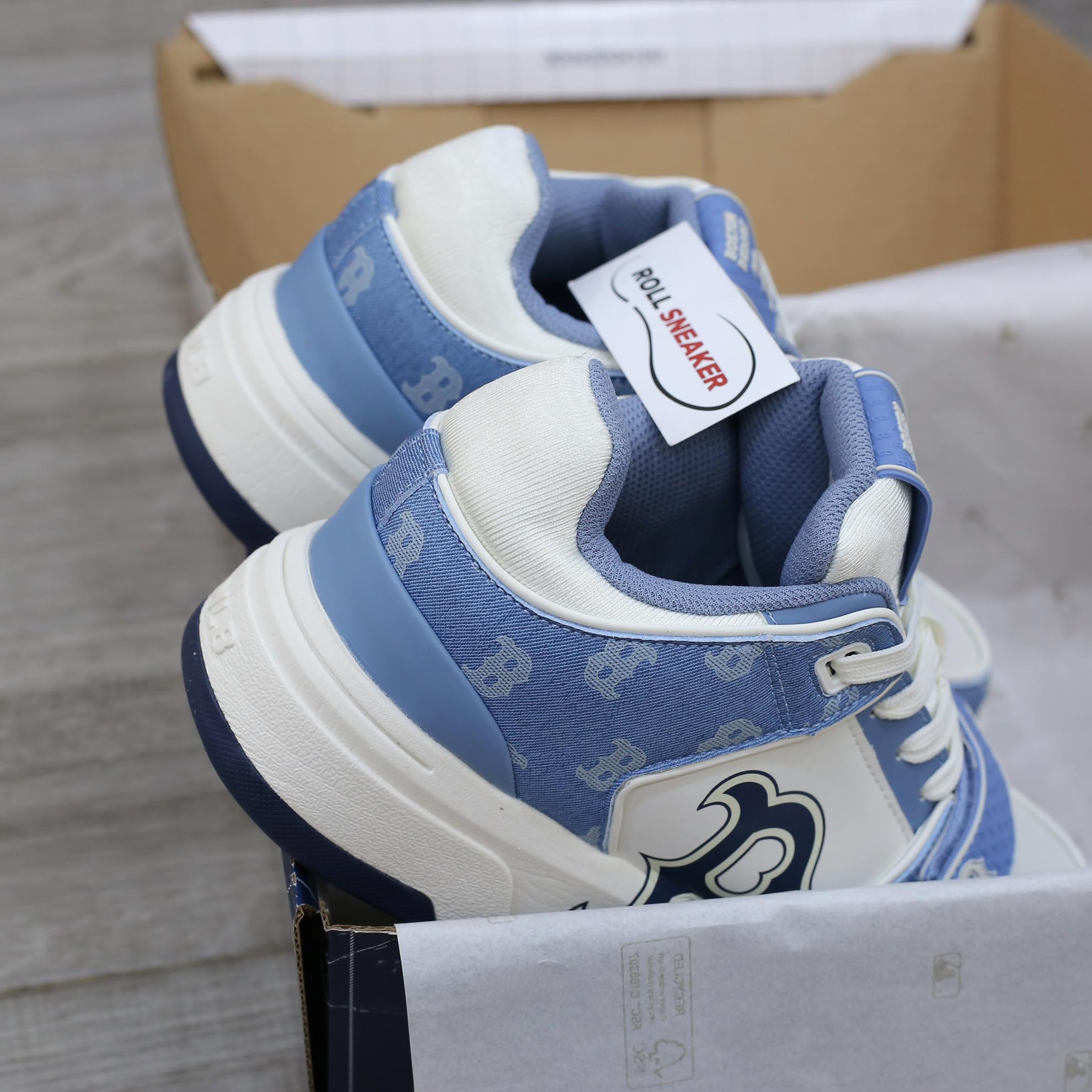 Giày MLB Chunky Liner Mid Denim Boston Red Sox ‘D.Blue’ Like Auth