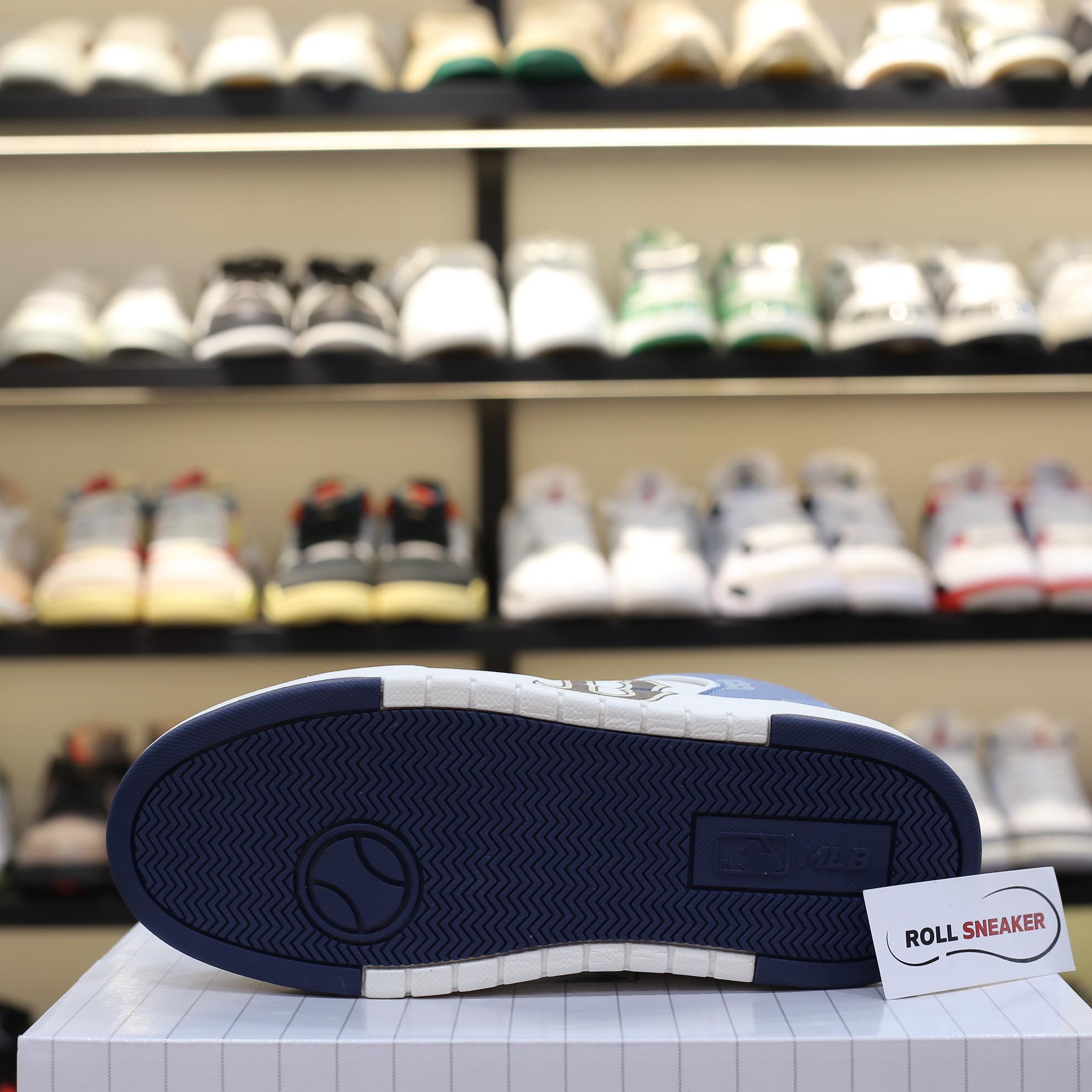 Giày MLB Chunky Liner Mid Denim Boston Red Sox ‘D.Blue’ Like Auth