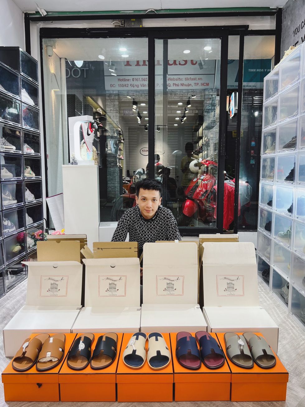 Dép Hermes like auth tại Roll Sneaker