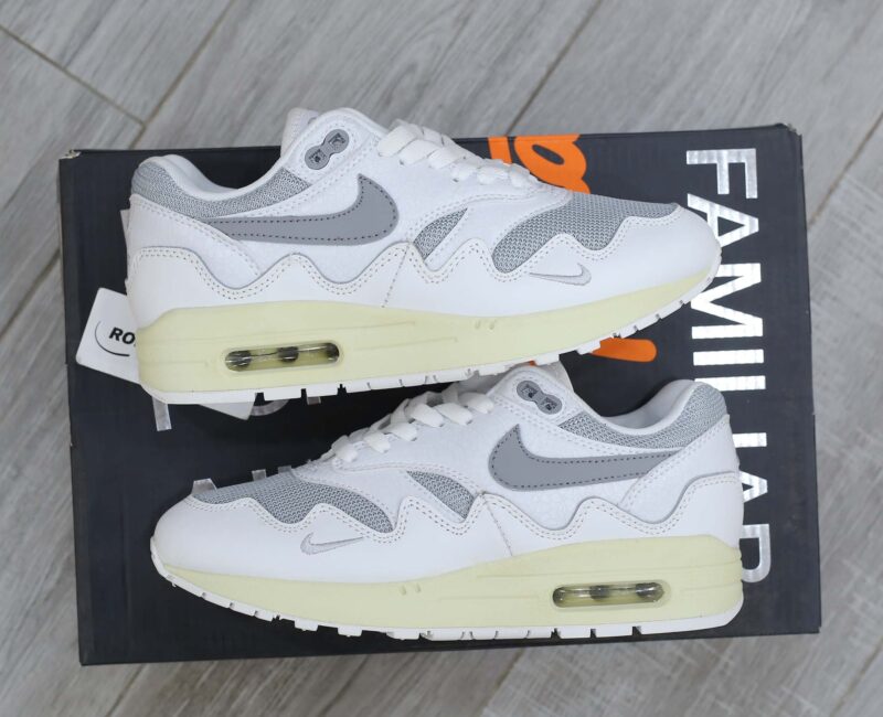 Giày Nike Air Max 1 Patta Waves ‘White Grey’ Like Auth