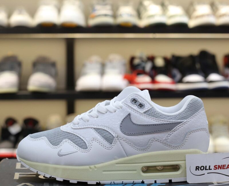Giày Nike Air Max 1 Patta Waves ‘White Grey’ Like Auth