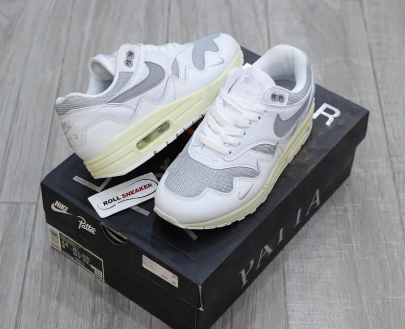 Giày Nike Air Max 1 Patta Waves ‘White Grey’ Like Auth