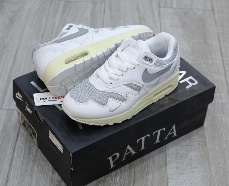 Giày Nike Air Max 1 Patta Waves ‘White Grey’ Like Auth