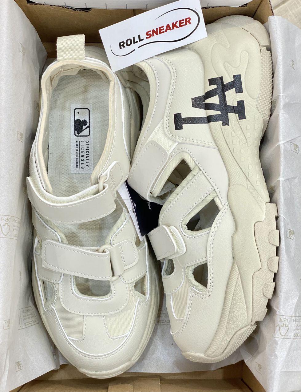 Sandal MLB Big Ball Chunky Mas LA Dodgers Cream
