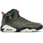 Giày Nike Air Jordan 6 Retro Travis Scott OG Xanh Olive Like Auth