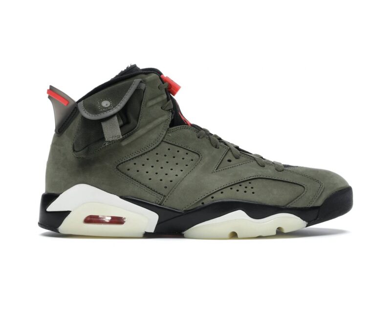 Giày Nike Air Jordan 6 Retro Travis Scott OG Xanh Olive Like Auth