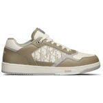 Giày Dior B27 Low Khaki and Cream họa tiết da Dior Oblique Galaxy Like Auth