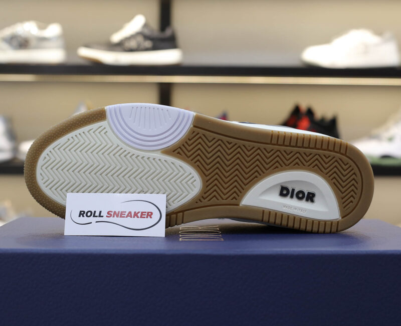 Giày Dior B27 Low Brown and Deep Gray họa tiết da Dior Oblique Galaxy Like Auth