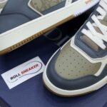 Giày Dior B27 Low Brown and Deep Gray họa tiết da Dior Oblique Galaxy Like Auth