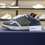 Giày Dior B27 Low Brown and Deep Gray họa tiết da Dior Oblique Galaxy Like Auth