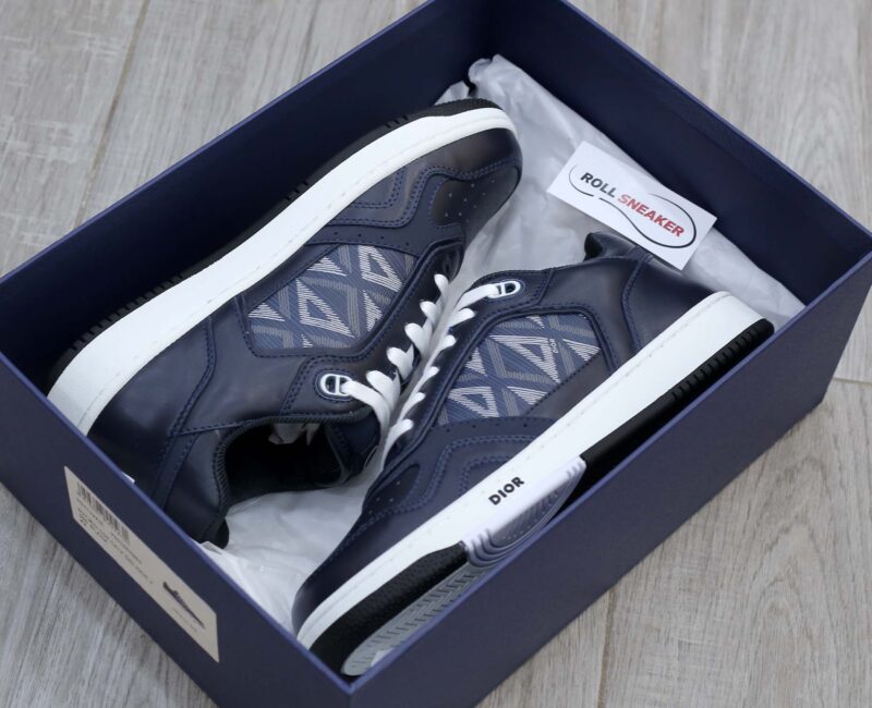 Dior B27 Low Navy Blue CD Diamond Canvas