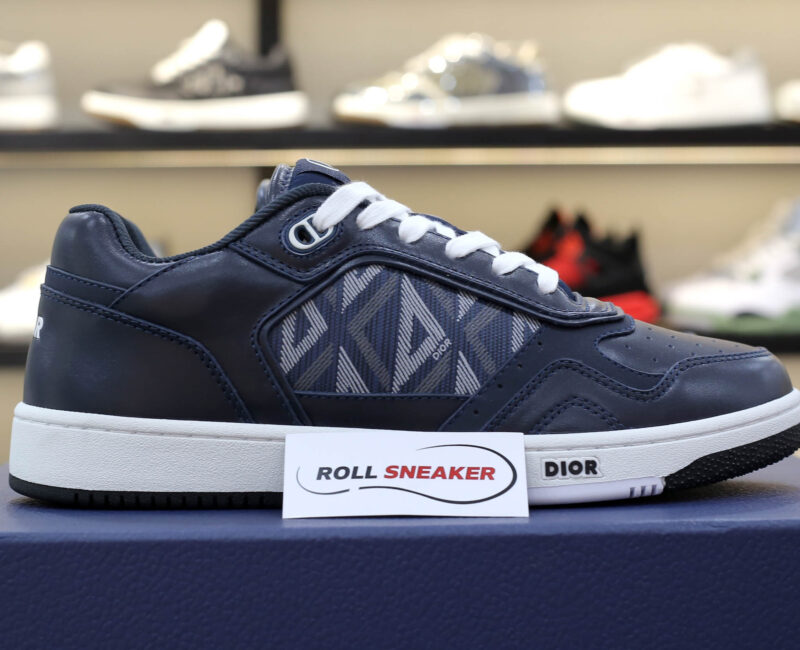 Dior B27 Low Navy Blue CD Diamond Canvas
