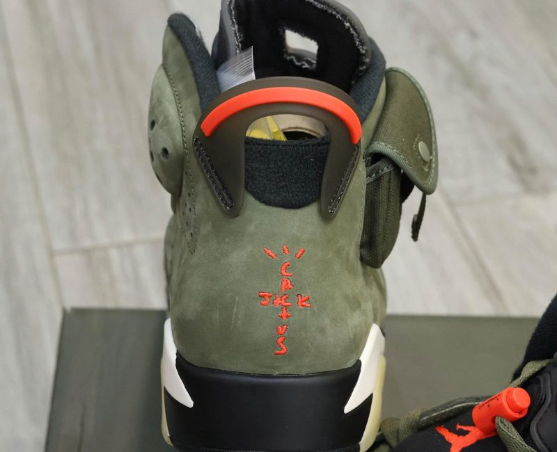 Giày Nike Air Jordan 6 Retro Travis Scott OG Xanh Olive Best Quality