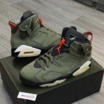 Giày Nike Air Jordan 6 Retro Travis Scott OG Xanh Olive Best Quality