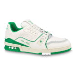Giày Louis Vuitton Lv Trainer #54 Signature Green White Like Auth