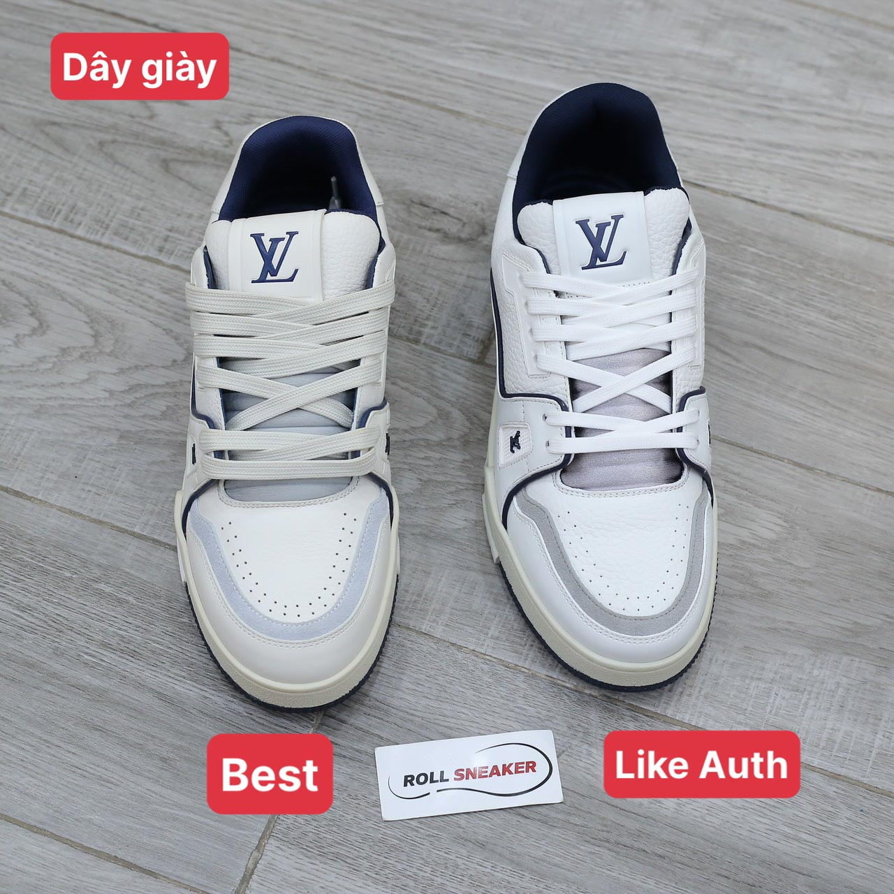 Louis Vuitton Lv Trainer #54 Signature Marine Blue