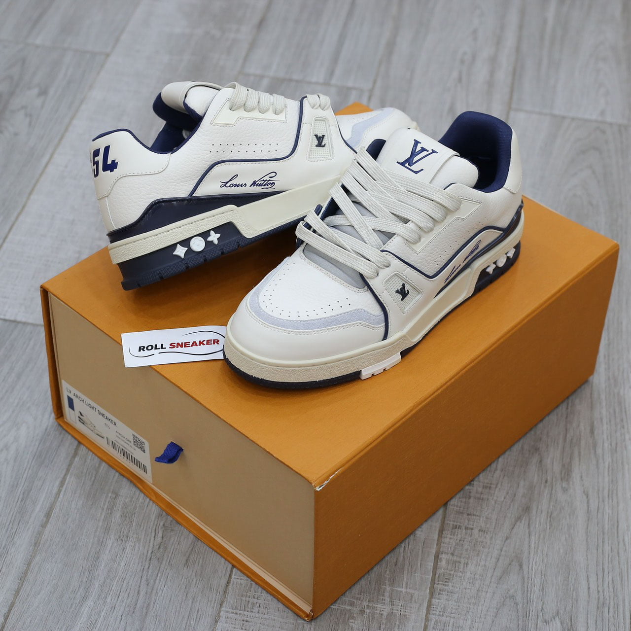 Louis Vuitton Lv Trainer #54 Signature Marine Blue