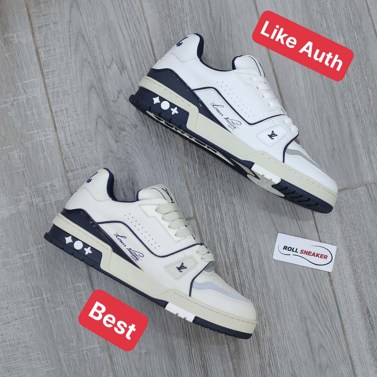 Louis Vuitton Lv Trainer #54 Signature Marine Blue