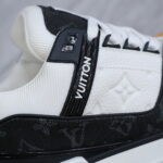 Giày Louis Vuitton LV Trainer Monogram Denim Black Like Auth