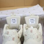 Giày MLB BigBall Chunky Saffiano Diamond Monogram Boston Red Sox Beige Like Auth