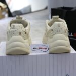 Giày MLB BigBall Chunky Saffiano Diamond Monogram Boston Red Sox Beige Like Auth