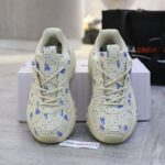 Giày MLB BigBall Chunky Saffiano Diamond Monogram LA Dodgers Ivory Like Auth