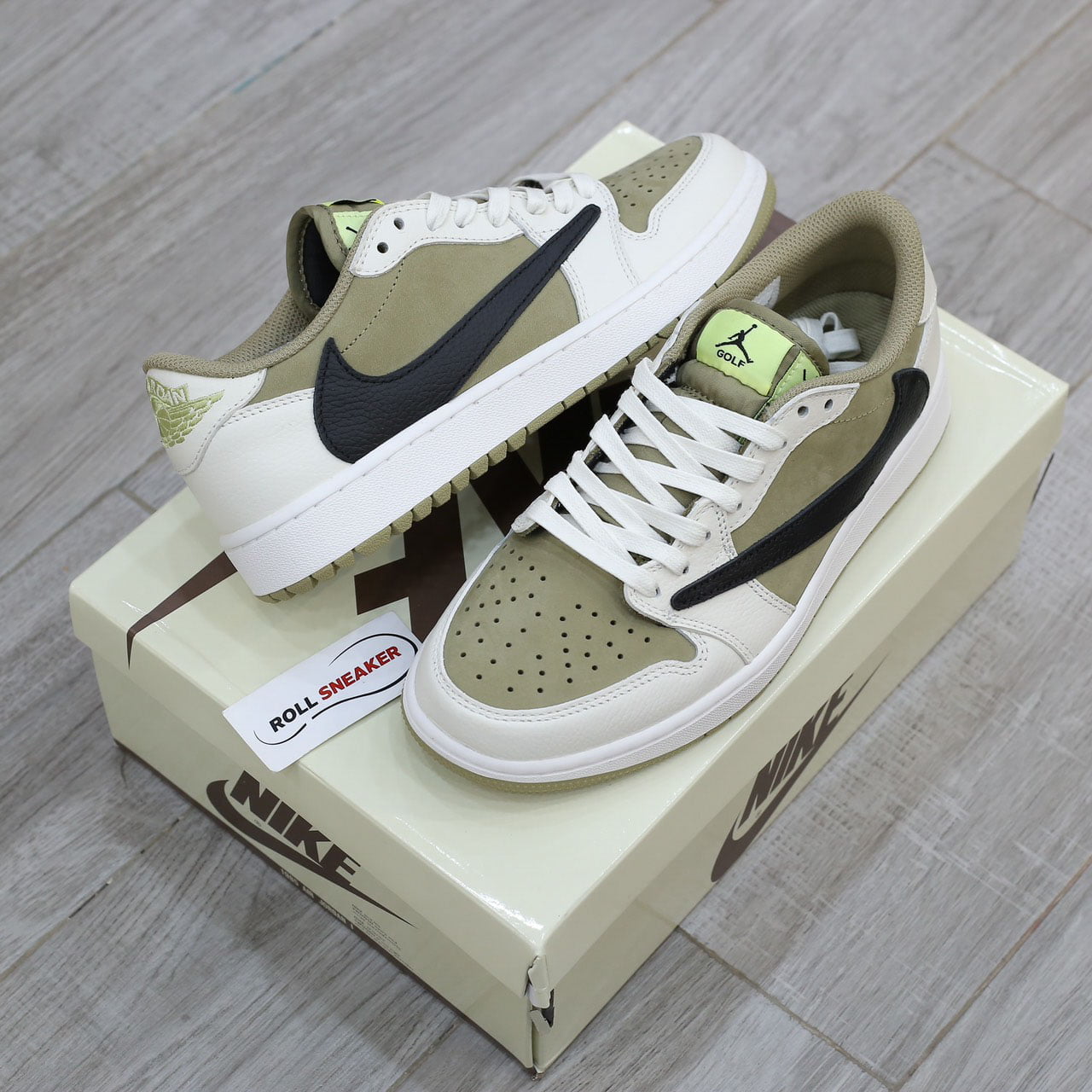 Giày Nike Air Jordan 1 Low Travis Scott ‘Golf’ Like Auth