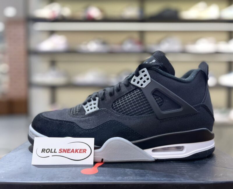 Giày Nike Air Jordan 4 Retro SE ‘Black Canvas’ Like Auth
