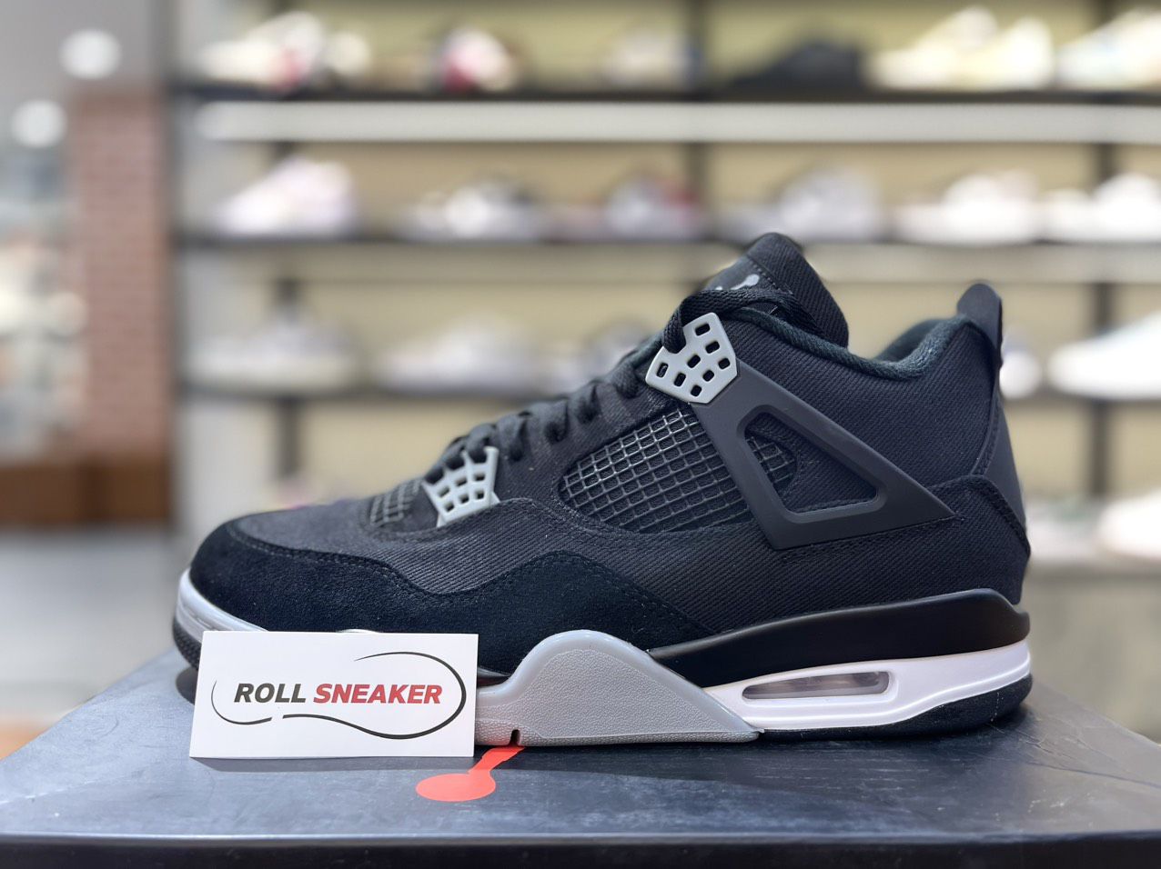 Giày Nike Air Jordan 4 Retro SE ‘Black Canvas’ Like Auth
