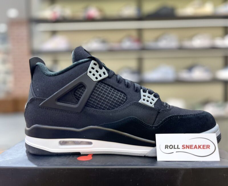 Giày Nike Air Jordan 4 Retro SE ‘Black Canvas’ Like Auth