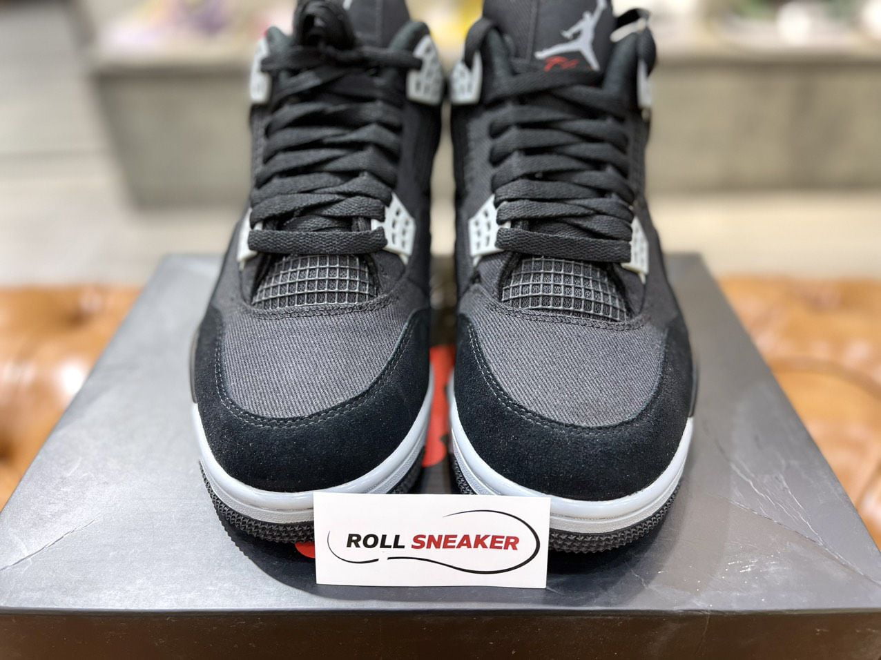 Giày Nike Air Jordan 4 Retro SE ‘Black Canvas’ Like Auth