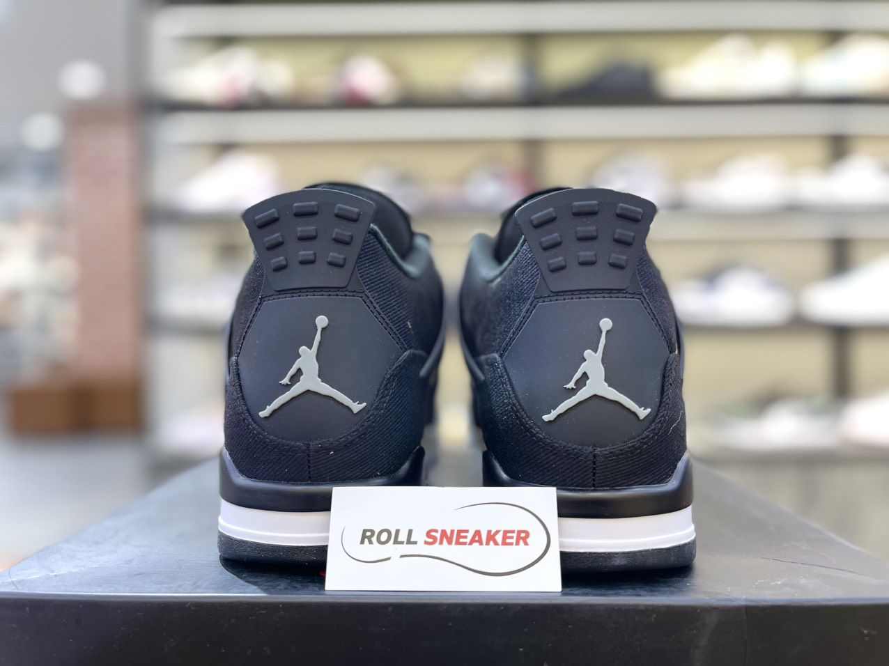 Giày Nike Air Jordan 4 Retro SE ‘Black Canvas’ Like Auth