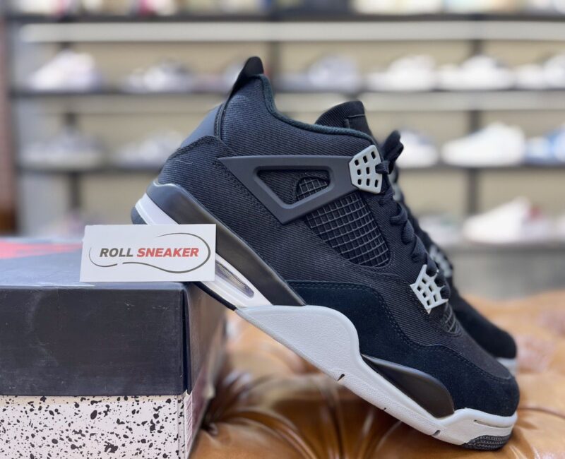 Giày Nike Air Jordan 4 Retro SE ‘Black Canvas’ Like Auth