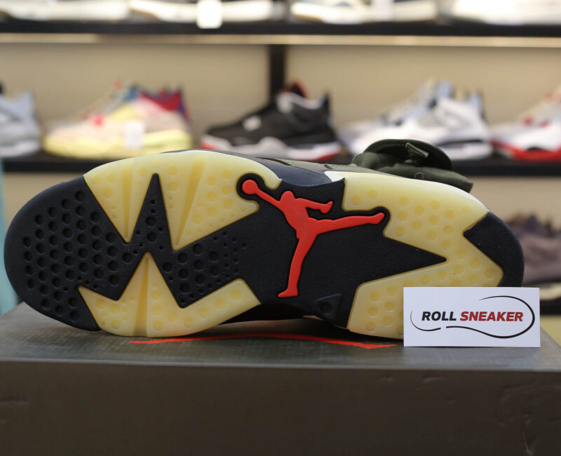 Giày Nike Air Jordan 6 Retro Travis Scott OG Xanh Olive Like Auth