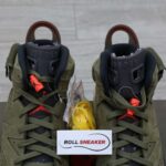 Giày Nike Air Jordan 6 Retro Travis Scott OG Xanh Olive Like Auth